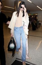 KENDALL JENNER in Jeans at LAX Airport in Los Angeles 10/17/2015