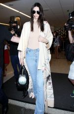 KENDALL JENNER in Jeans at LAX Airport in Los Angeles 10/17/2015