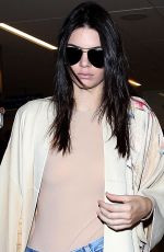 KENDALL JENNER in Jeans at LAX Airport in Los Angeles 10/17/2015