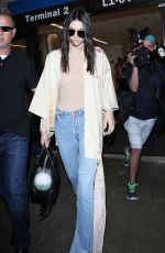 KENDALL JENNER in Jeans at LAX Airport in Los Angeles 10/17/2015