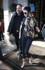 KENDALL JENNER Leaves Her Hotel in Paris 10/01/2015