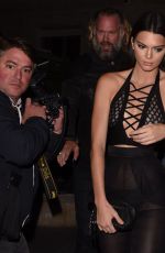 KENDALL JENNER Night Out in Paris 09/30/2015