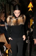 KENDALL JENNER Night Out in Paris 10/04/2015