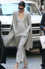 KENDALL JENNER Out and About in New York 10/20/2015