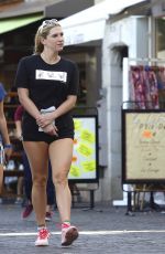 KESHA SEBERT in Shorts Out Shopping in Cannes 10/16/2015