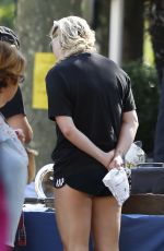 KESHA SEBERT in Shorts Out Shopping in Cannes 10/16/2015