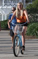 KESHA SEBERT Out Riding a Bike in Santa Monica 10/18/2015