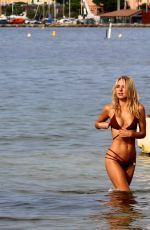 KIMBERLEY GARNER in Bikini at a Beach in St. Tropez