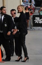 KIRSTEN DUNST Arrives at Jimmy Kimmel Live in Hollywood 10/12/2015