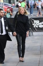 KIRSTEN DUNST Arrives at Jimmy Kimmel Live in Hollywood 10/12/2015