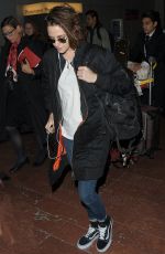 KRISTEN STEART Arrives in Paris 10/25/2015