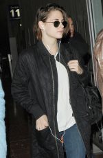 KRISTEN STEART Arrives in Paris 10/25/2015