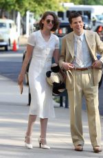 KRISTEN STEWART and Jesse Eisenberg on the Set of Woody Allen New Movie in New York 10/08/2015