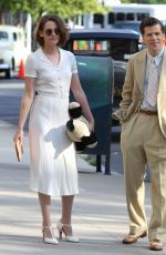KRISTEN STEWART and Jesse Eisenberg on the Set of Woody Allen New Movie in New York 10/08/2015