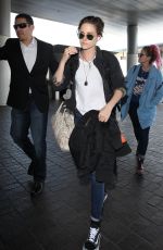 KRISTEN STEWART at LAX Airport in Los Angeles 10/24/2015