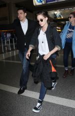KRISTEN STEWART at LAX Airport in Los Angeles 10/24/2015