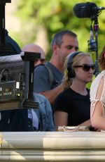 KRISTEN STEWART on the Set of New Woody Allen Movie in Central Park in New York 10/21/2015