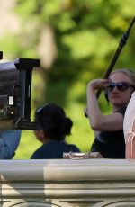 KRISTEN STEWART on the Set of New Woody Allen Movie in Central Park in New York 10/21/2015