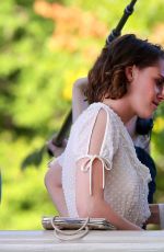 KRISTEN STEWART on the Set of New Woody Allen Movie in Central Park in New York 10/21/2015