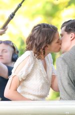 KRISTEN STEWART on the Set of New Woody Allen Movie in Central Park in New York 10/21/2015