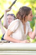 KRISTEN STEWART on the Set of New Woody Allen Movie in Central Park in New York 10/21/2015