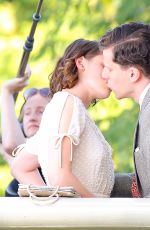 KRISTEN STEWART on the Set of New Woody Allen Movie in Central Park in New York 10/21/2015