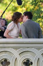 KRISTEN STEWART on the Set of New Woody Allen Movie in Central Park in New York 10/21/2015