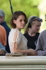 KRISTEN STEWART on the Set of New Woody Allen Movie in Central Park in New York 10/21/2015