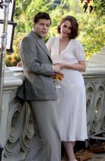 KRISTEN STEWART on the Set of New Woody Allen Movie in Central Park in New York 10/21/2015