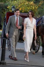 KRISTEN STEWART on the Set of New Woody Allen Movie in Central Park in New York 10/21/2015