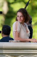 KRISTEN STEWART on the Set of New Woody Allen Movie in Central Park in New York 10/21/2015