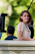 KRISTEN STEWART on the Set of New Woody Allen Movie in Central Park in New York 10/21/2015