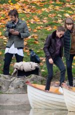 KRISTEN STEWART on the Set of Personal Shopper at a Park in Paris 10/30/2015