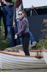 KRISTEN STEWART on the Set of Personal Shopper at a Park in Paris 10/30/2015