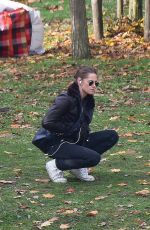 KRISTEN STEWART on the Set of Personal Shopper at a Park in Paris 10/30/2015