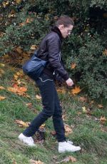KRISTEN STEWART on the Set of Personal Shopper at a Park in Paris 10/30/2015
