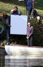 KRISTEN STEWART on the Set of Personal Shopper at a Park in Paris 10/30/2015