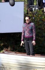 KRISTEN STEWART on the Set of Personal Shopper at a Park in Paris 10/30/2015