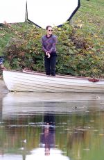 KRISTEN STEWART on the Set of Personal Shopper at a Park in Paris 10/30/2015