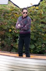 KRISTEN STEWART on the Set of Personal Shopper at a Park in Paris 10/30/2015