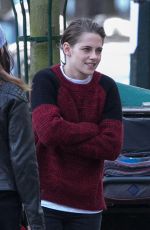 KRISTEN STEWART on the Set of Personal Shopper at a Park in Paris 10/30/2015
