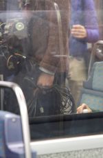 KRISTEN STEWART on the Set of Personal Shopper on the Paris Subway 10/29/2015