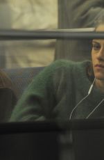 KRISTEN STEWART on the Set of Personal Shopper on the Paris Subway 10/29/2015