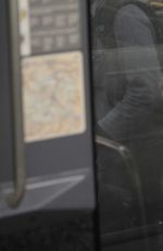 KRISTEN STEWART on the Set of Personal Shopper on the Paris Subway 10/29/2015