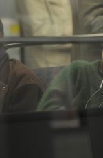 KRISTEN STEWART on the Set of Personal Shopper on the Paris Subway 10/29/2015