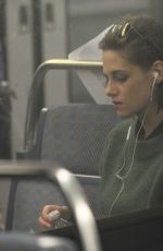 KRISTEN STEWART on the Set of Personal Shopper on the Paris Subway 10/29/2015