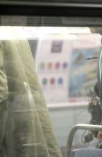 KRISTEN STEWART on the Set of Personal Shopper on the Paris Subway 10/29/2015