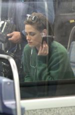 KRISTEN STEWART on the Set of Personal Shopper on the Paris Subway 10/29/2015