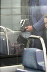 KRISTEN STEWART on the Set of Personal Shopper on the Paris Subway 10/29/2015