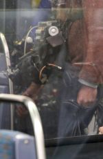 KRISTEN STEWART on the Set of Personal Shopper on the Paris Subway 10/29/2015